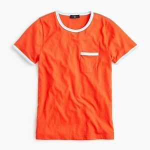 J. Crew Contrast Slub Cotton Ringer T-Shirt